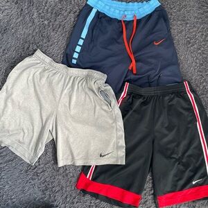 Men Size Large Nike Dri-Fit Basketball Shorts Bundle of 3